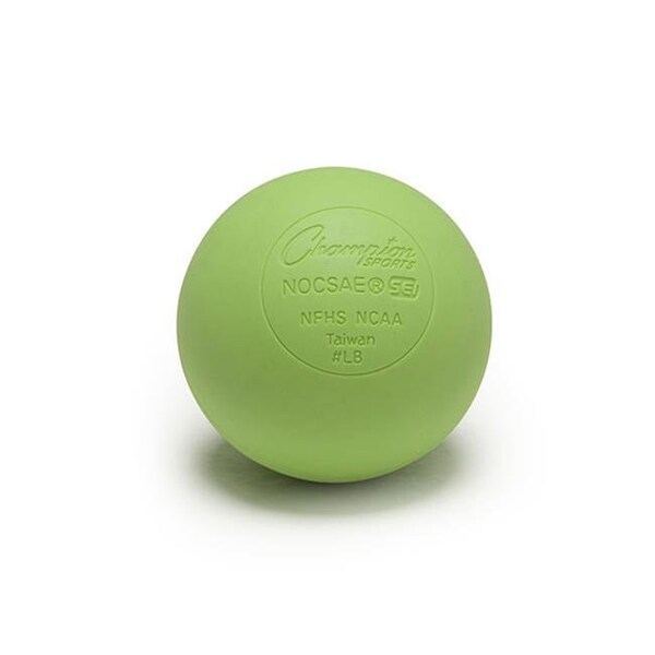 Champion Sports LBG 2.5 in. Official Lacrosse Ball; Lime Green - Pack of 12 LBG - main